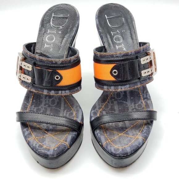 100% Authentic Christian Dior Limited Edition Sandal Wedge - Picture 2 of 12